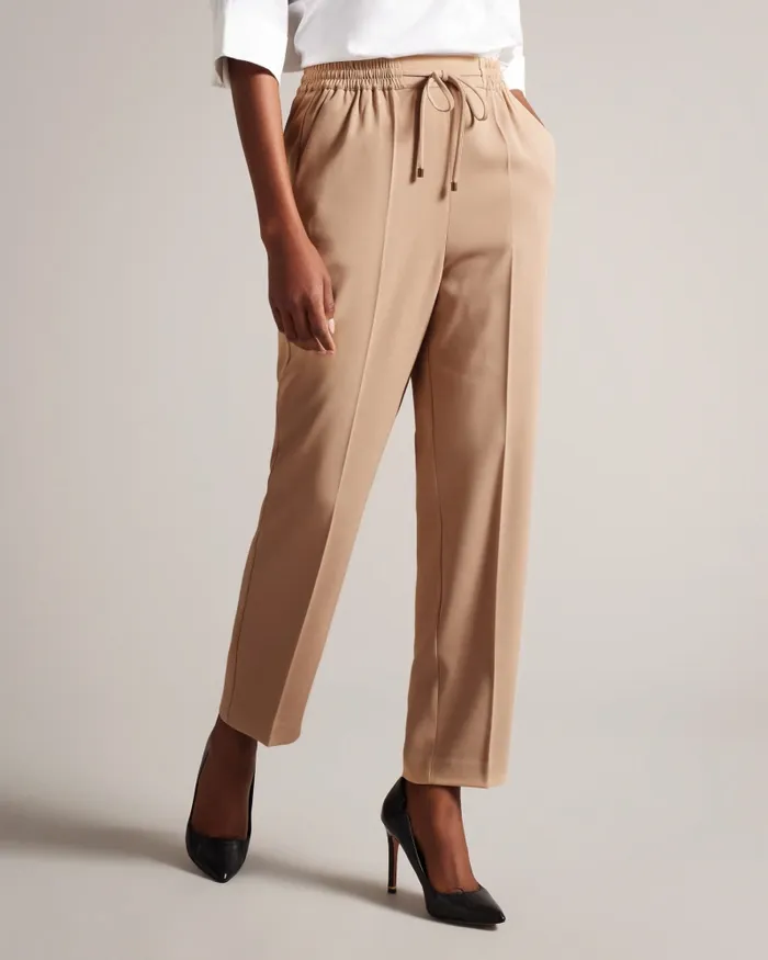 Women LAURAI 8211 Straight Leg Ankle Grazer Joggers Camel Ted Baker Trousers and Shorts