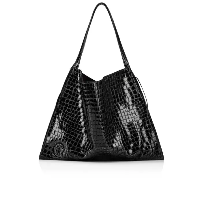 Women Le 54 Tote Bag 8211 Alligator Embossed Calf Leather 8211 Black Christian Louboutin Shoulder Bags Women Le 54 Tote Bag 8211 Alligator Embossed Calf Leather 8211 Black Christian Louboutin Shoulder Bags