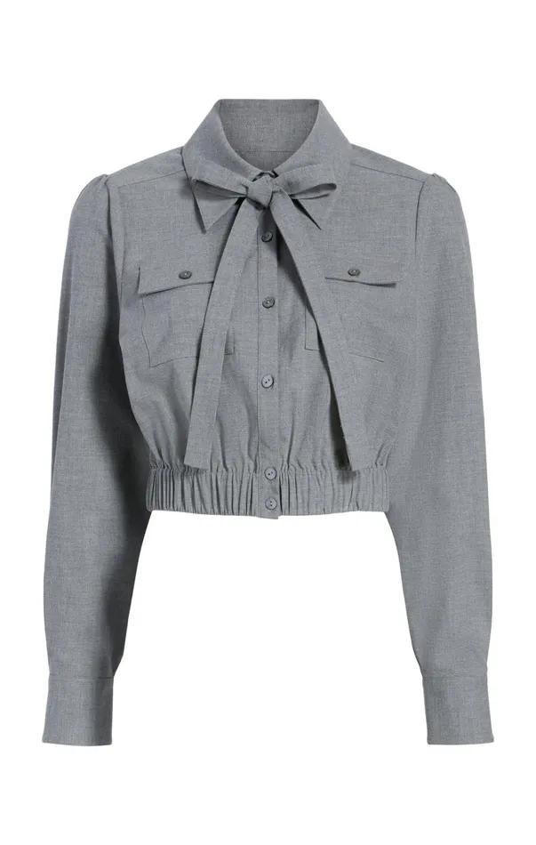 Women Long Sleeve Tops Cinq Sept Francesca Top Steel Grey