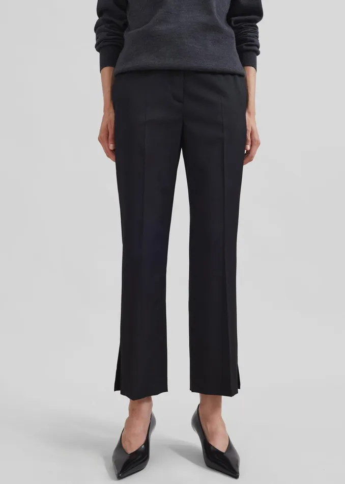 Women Loulou Studio Dorkas Pants 8211 Black The Frankie Shop Bottoms