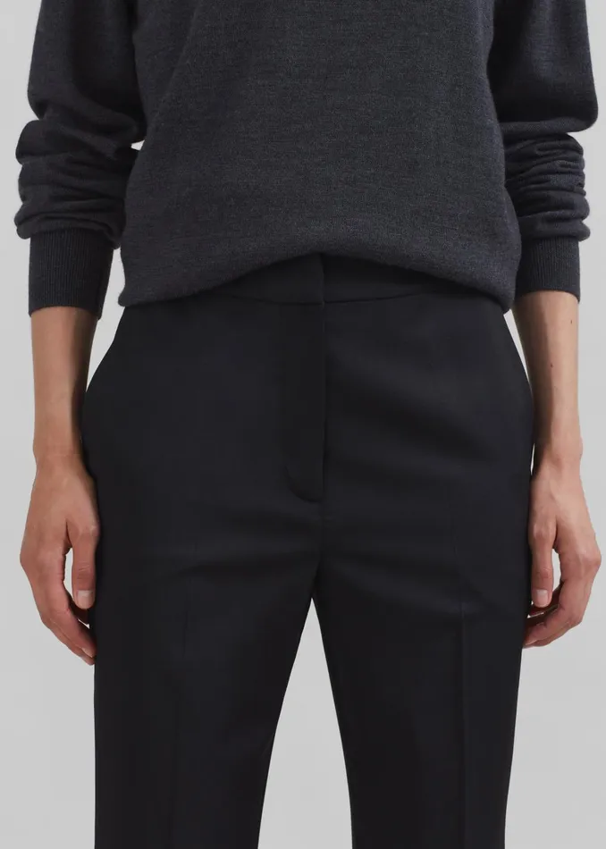 Women Loulou Studio Dorkas Pants 8211 Black The Frankie Shop Bottoms