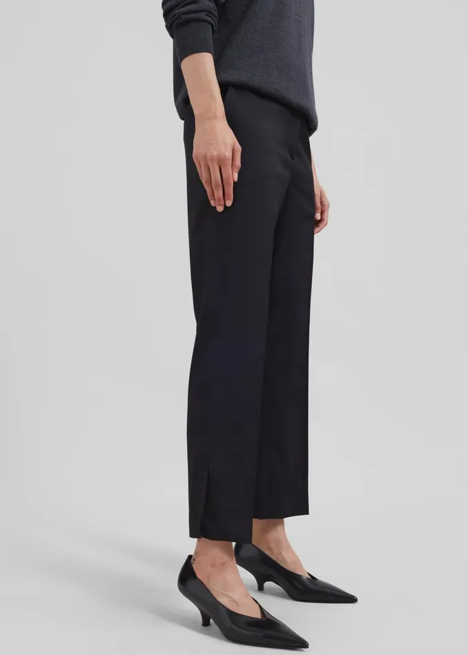 Women Loulou Studio Dorkas Pants 8211 Black The Frankie Shop Bottoms