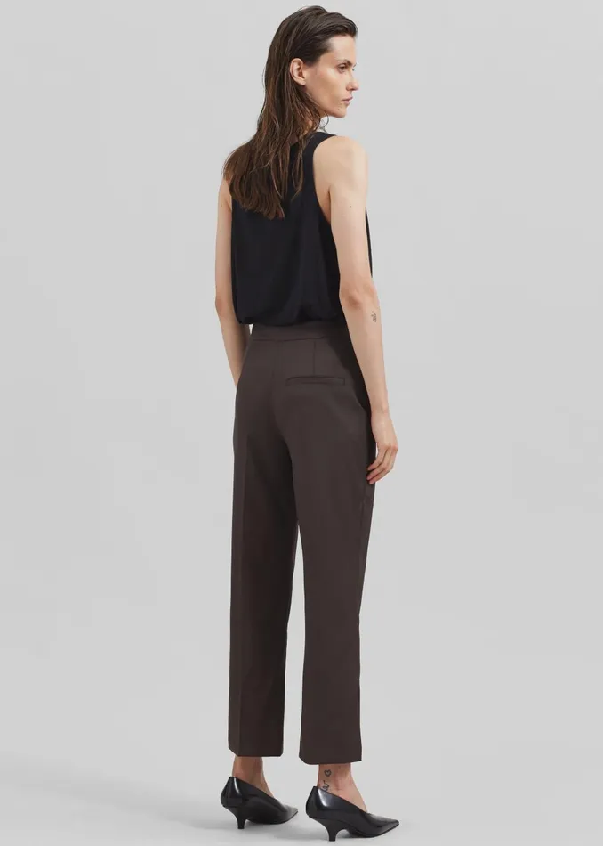 Women Loulou Studio Dorkas Pants 8211 Choco The Frankie Shop Bottoms