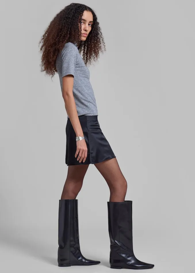 Women Loulou Studio Lirone High Boots 8211 Black The Frankie Shop