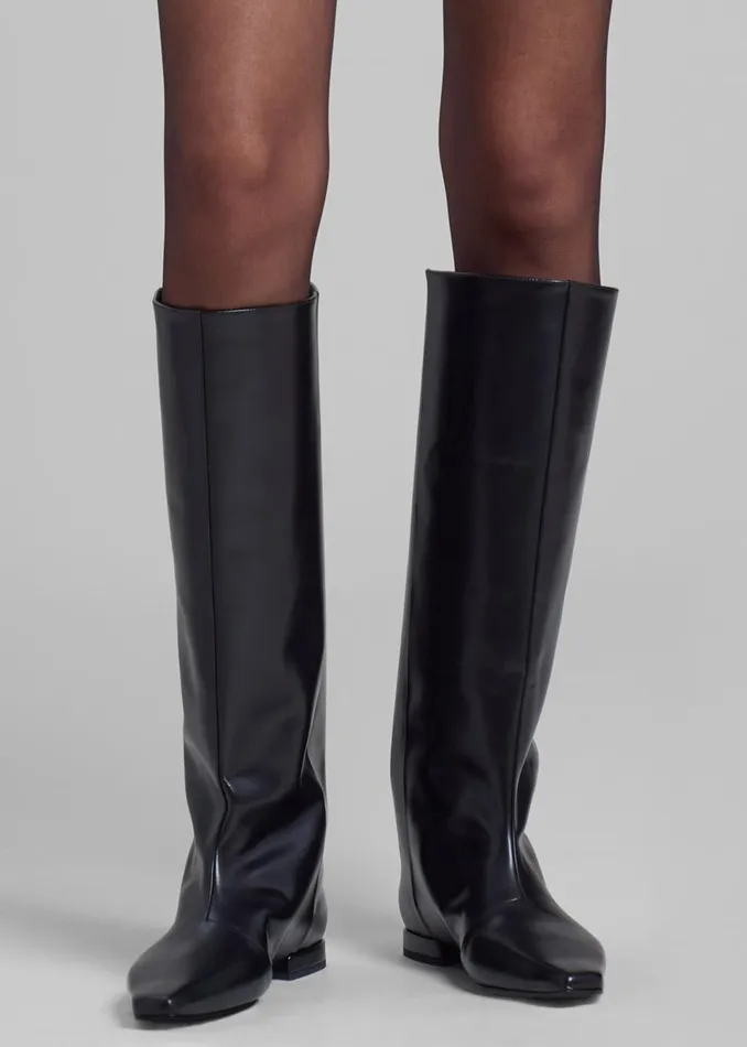 Women Loulou Studio Lirone High Boots 8211 Black The Frankie Shop