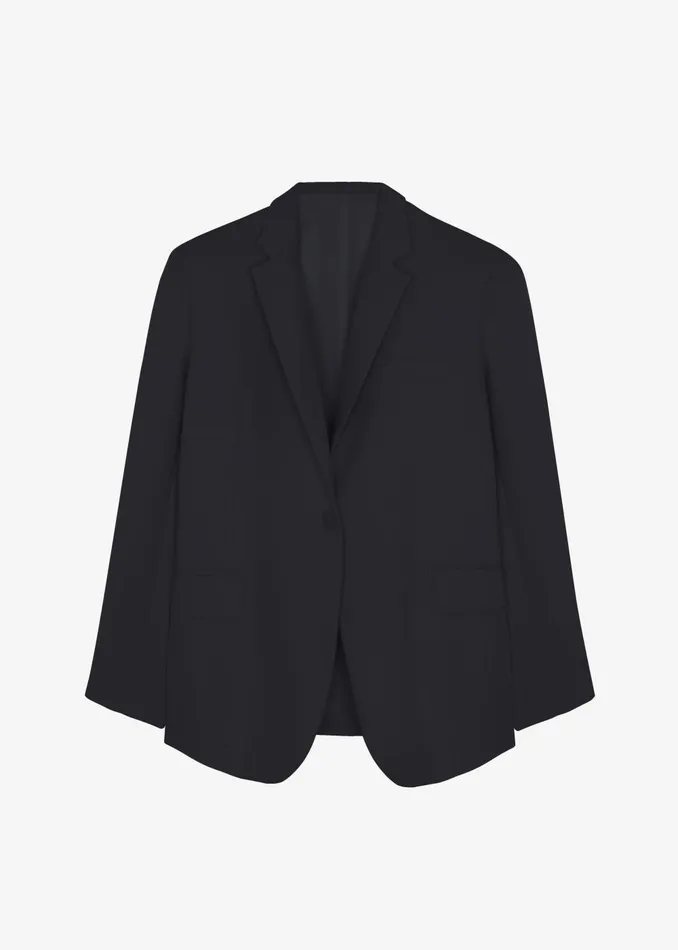 Women Lyra Oversized Blazer 8211 Black The Frankie Shop Outerwear