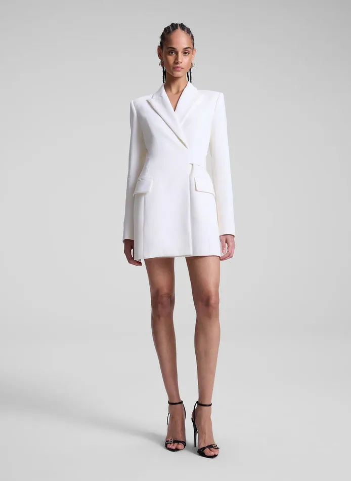 Women Mara Open Back Blazer Dress Pearl ALC Dresses