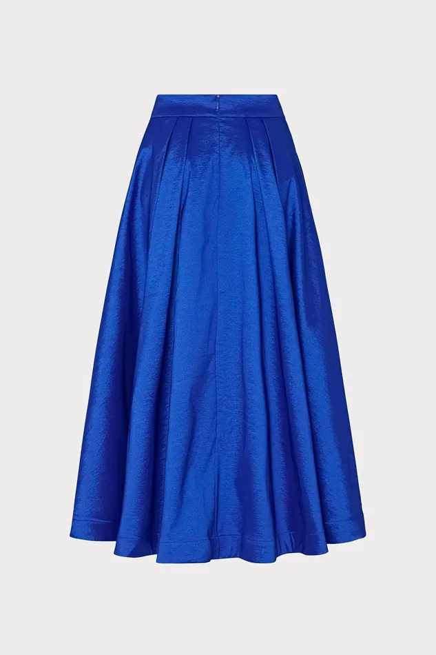 Women Matching Sets Milly Juliet Taffeta Midi Skirt Blue
