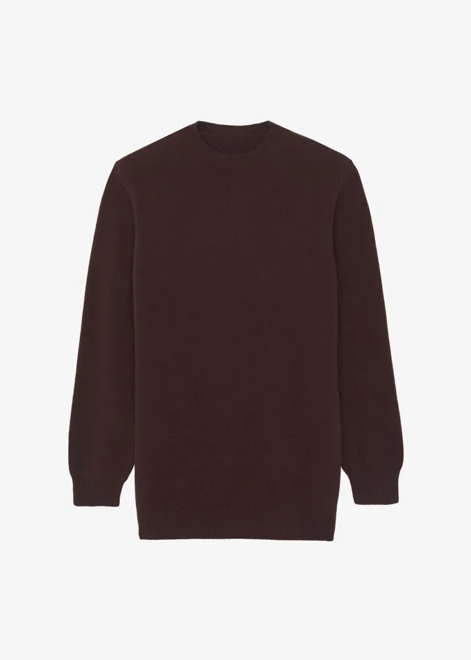 Women Maxime Knit Sweater Dress 8211 Brown The Frankie Shop Knitwear