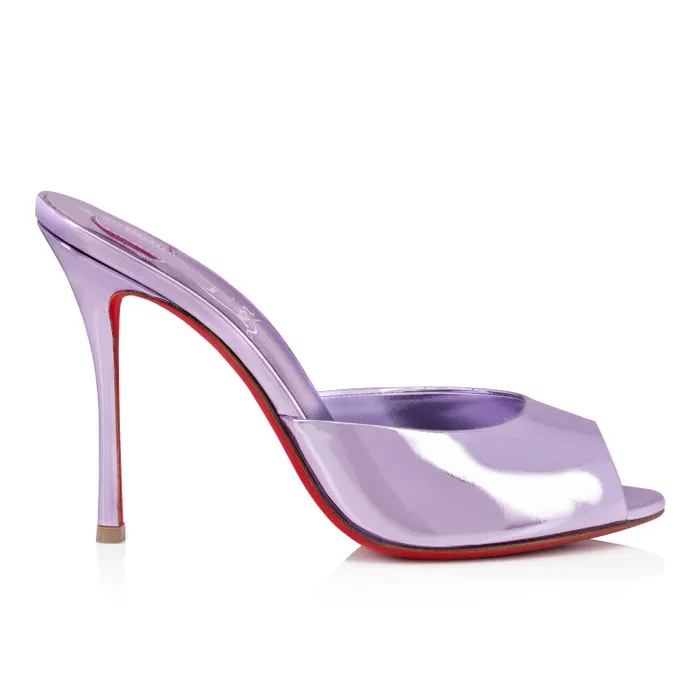 Women Me Dolly 100 Mm Mules 8211 Specchio Leather 8211 Parme Christian Louboutin Mules