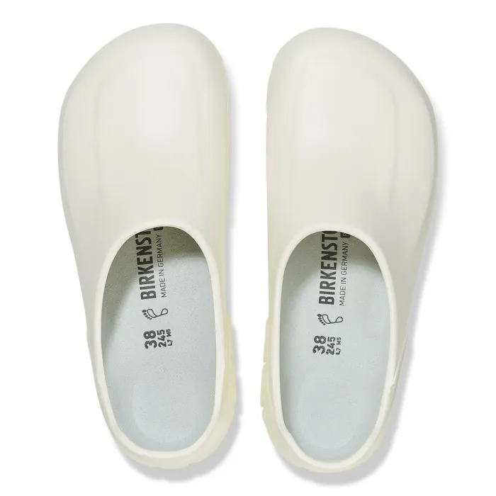 WomenMen Birkenstock Clogs A640 Steel Toe White