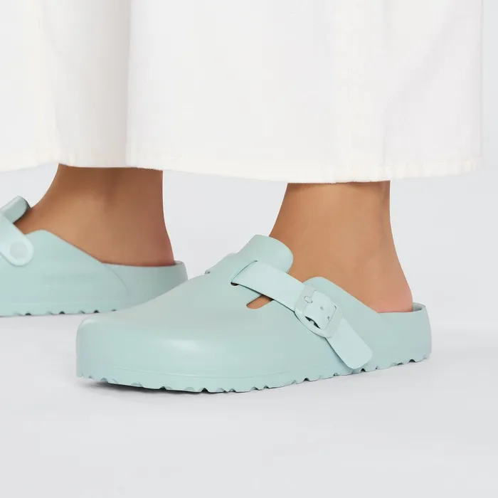 WomenMen Birkenstock Clogs Boston Essentials Surf Green