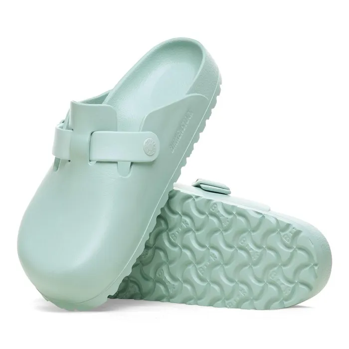 WomenMen Birkenstock Clogs Boston Essentials Surf Green