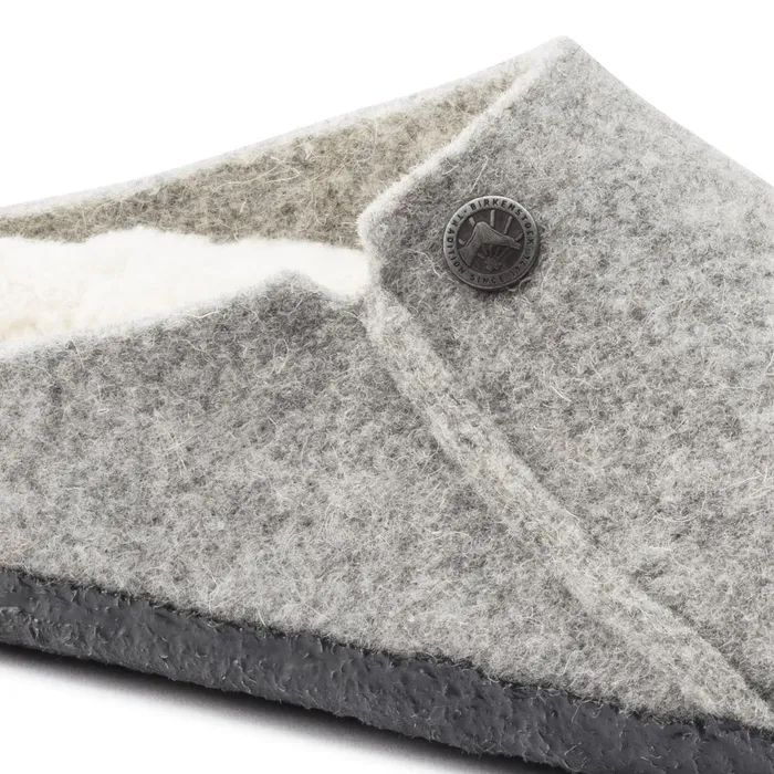 WomenMen Birkenstock Clogs Zermatt Shearling Light Gray