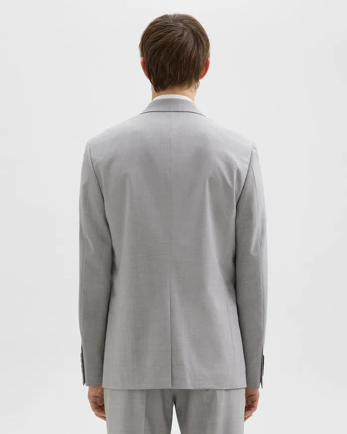 WomenMen Blazers Jackets Theory Chambers Blazer In Stretch Wool Vapor Melange
