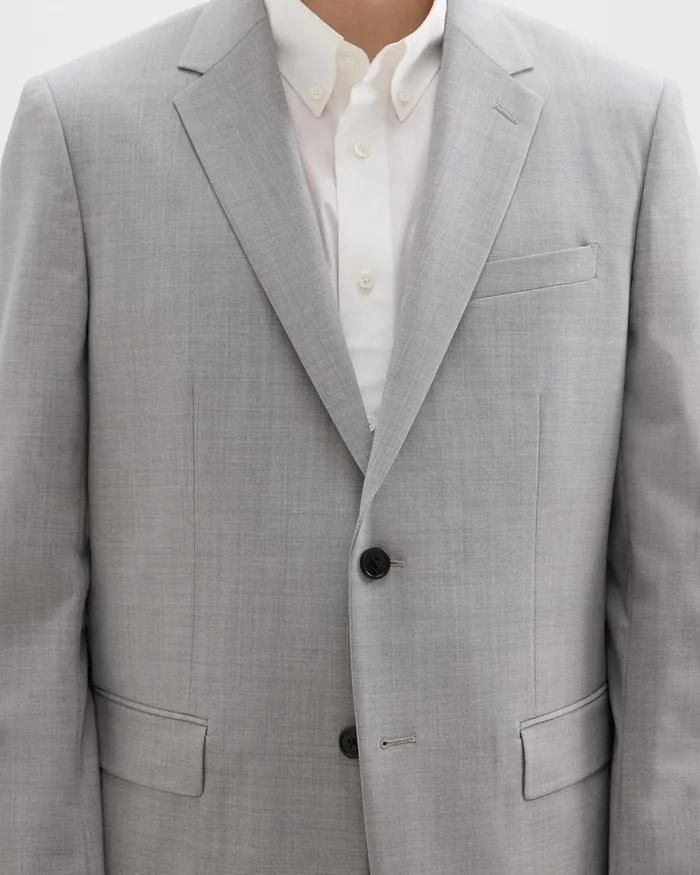 WomenMen Blazers Jackets Theory Chambers Blazer In Stretch Wool Vapor Melange