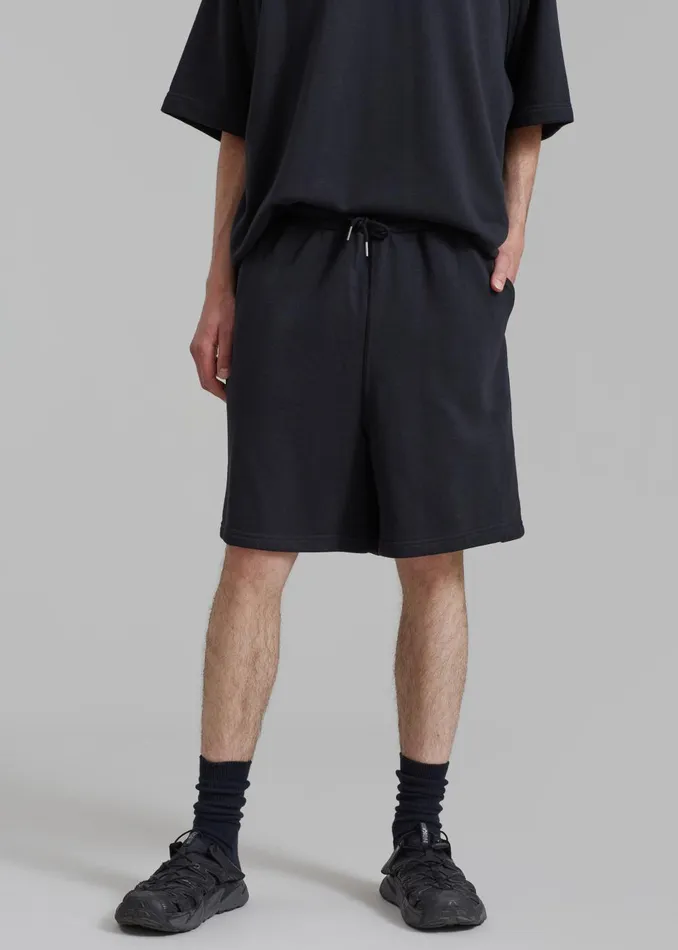 WomenMen Newton Sweatshorts 8211 Black The Frankie Shop Loungewear