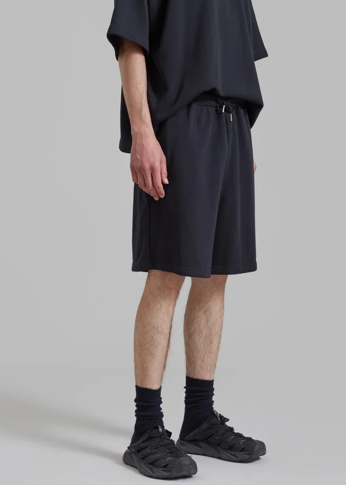 WomenMen Newton Sweatshorts 8211 Black The Frankie Shop Loungewear