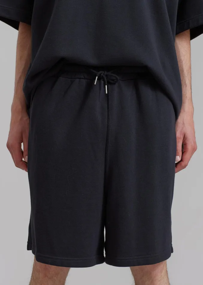 WomenMen Newton Sweatshorts 8211 Black The Frankie Shop Loungewear