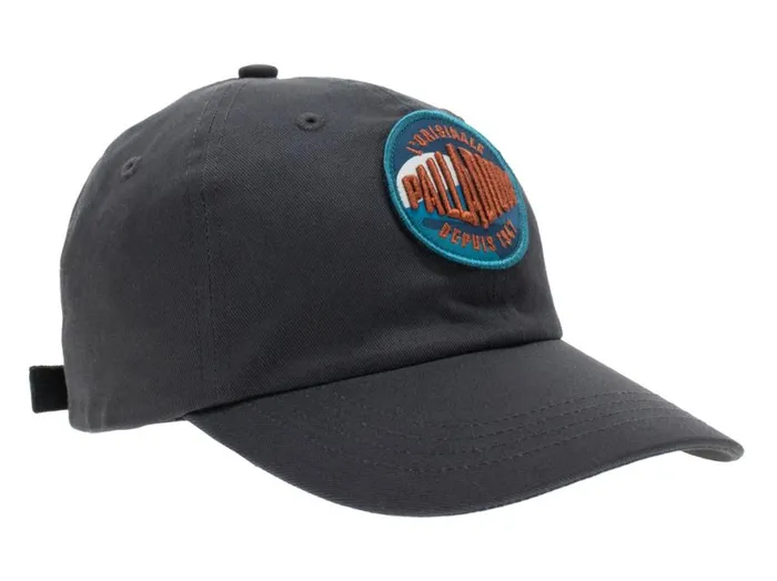 WomenMen OASIS PATCHES CAP Dark Grey PALLADIUM Hats WomenMen OASIS PATCHES CAP Dark Grey PALLADIUM Hats