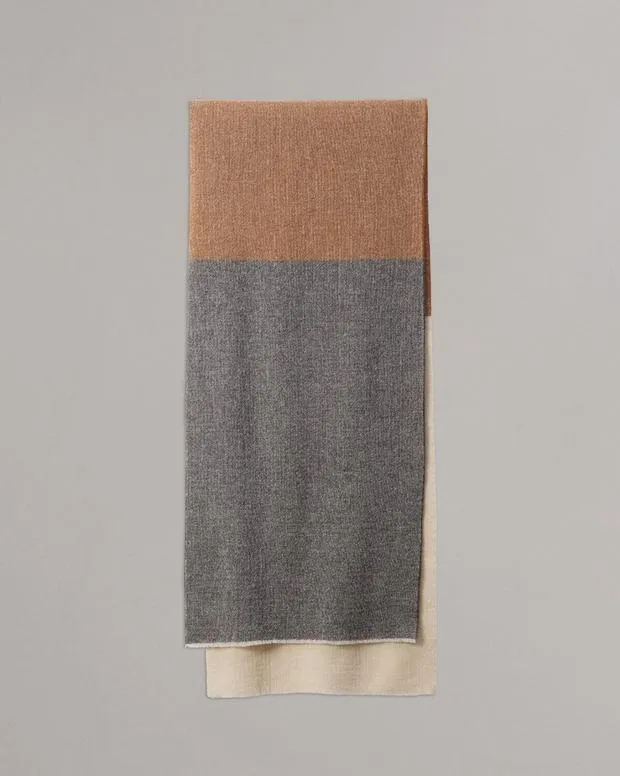 WomenMen Scarves and Ponchos Rag and Bone Mille Virgin Wool Scarf Charcoal Multi