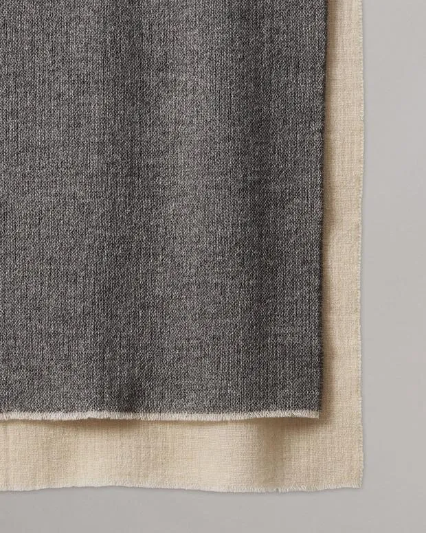 WomenMen Scarves and Ponchos Rag and Bone Mille Virgin Wool Scarf Charcoal Multi