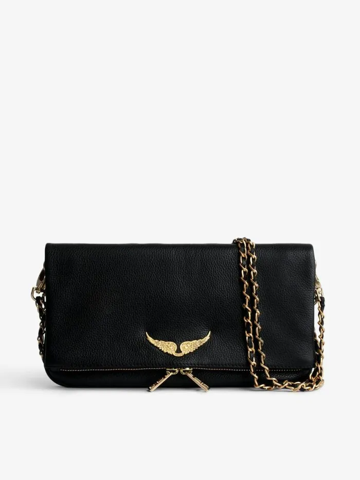 WomenMen Zadig and Voltaire Clutches Rock Clutch Noir Gold