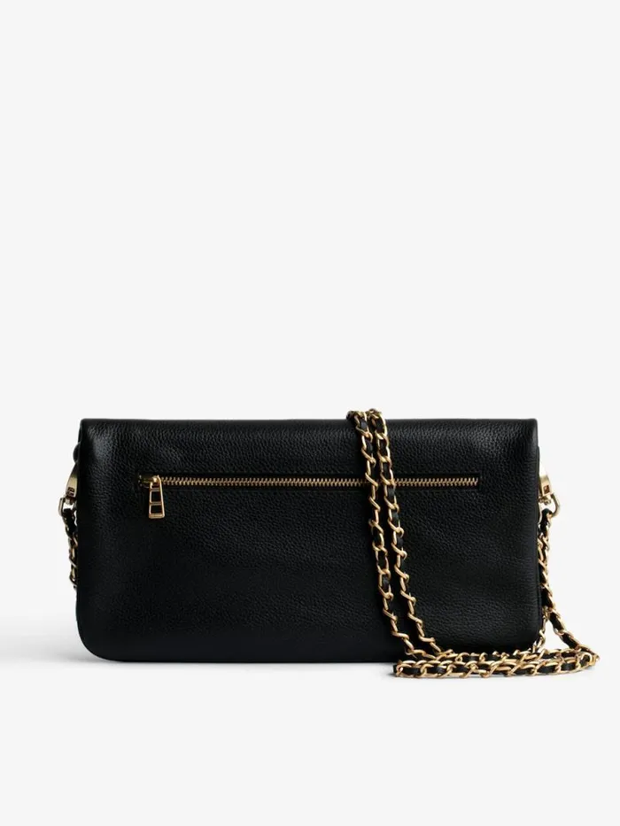 WomenMen Zadig and Voltaire Clutches Rock Clutch Noir Gold