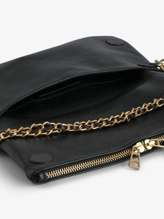 WomenMen Zadig and Voltaire Clutches Rock Clutch Noir Gold