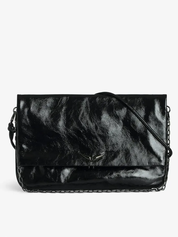 WomenMen Zadig and Voltaire Clutches Rock Eternal XL Clutch Black
