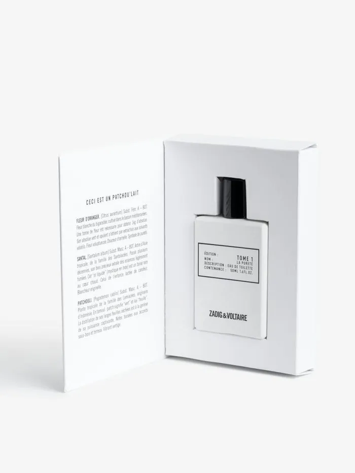 WomenMen Zadig and Voltaire Fragrance Tome 1 La Puret Fragrance 50ML White