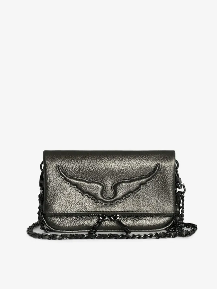 WomenMen Zadig and Voltaire Mini Bags Rock Nano Clutch Gun