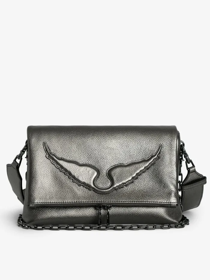 WomenMen Zadig and Voltaire Shoulder Bags Rocky Bag Gun