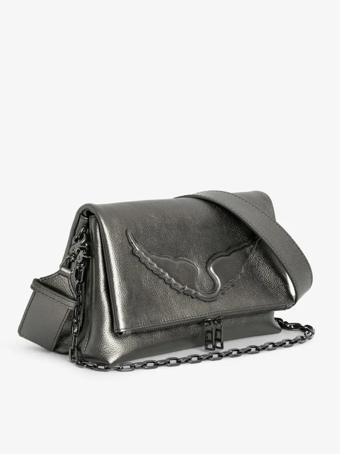 WomenMen Zadig and Voltaire Shoulder Bags Rocky Bag Gun