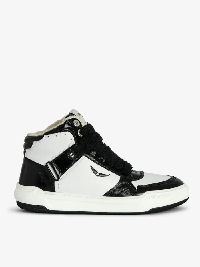 WomenMen Zadig and Voltaire Sneakers Wings HighTop Sneakers Black