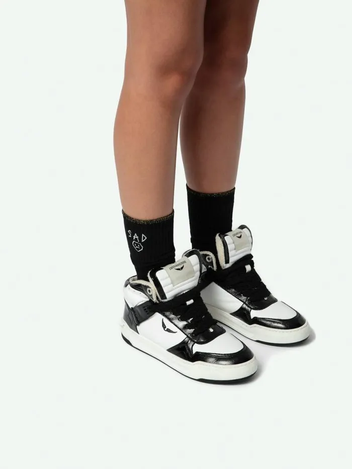 WomenMen Zadig and Voltaire Sneakers Wings HighTop Sneakers Black WomenMen Zadig and Voltaire Sneakers Wings HighTop Sneakers Black