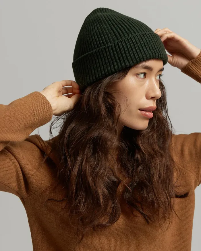 Women Merino Wool Beanie Optical White Colorful Standard Beanies