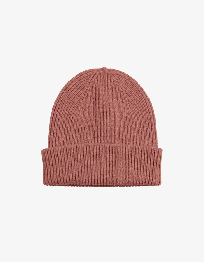 Women Merino Wool Beanie Rosewood Mist Colorful Standard Beanies