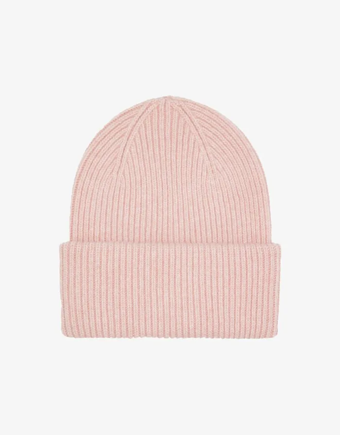 Women Merino Wool Hat Faded Pink Colorful Standard Hats