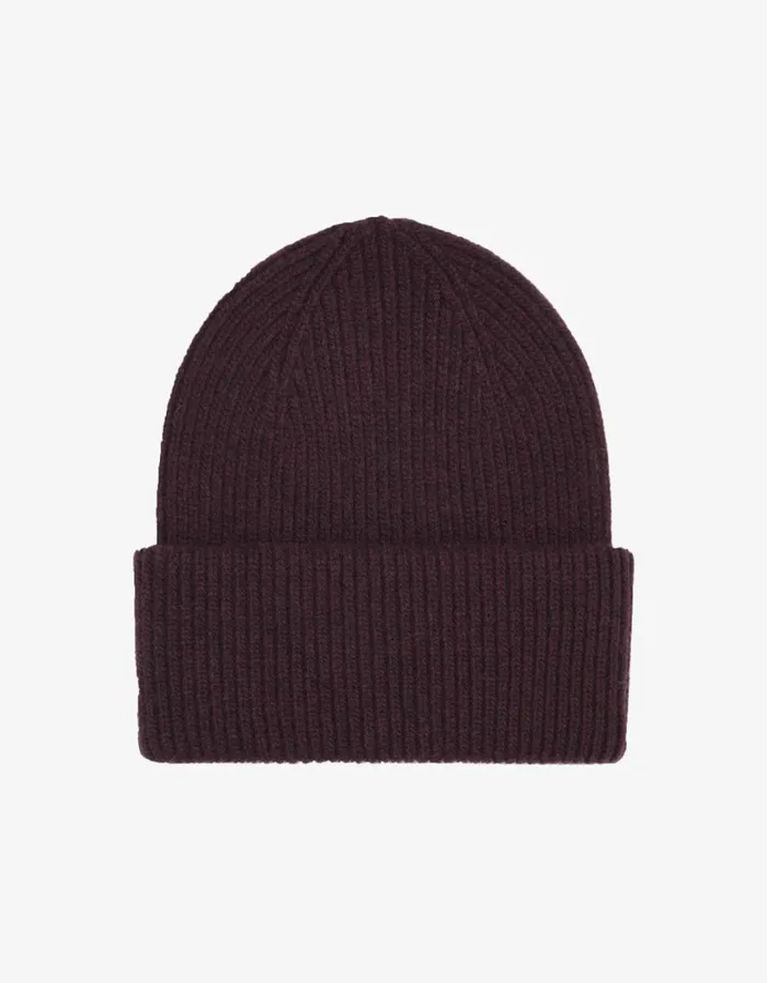 Women Merino Wool Hat Oxblood Red Colorful Standard Hats