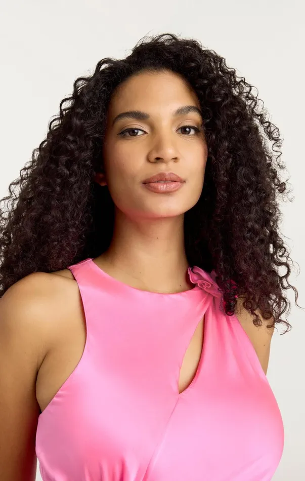 Women Midi Cinq Sept Cates Dress Electric Pink