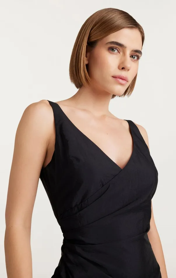 Women Midi Cinq Sept Mimi Dress Black