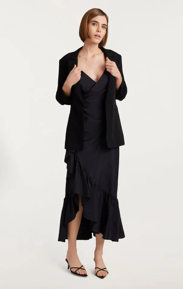 Women Midi Cinq Sept Mimi Dress Black
