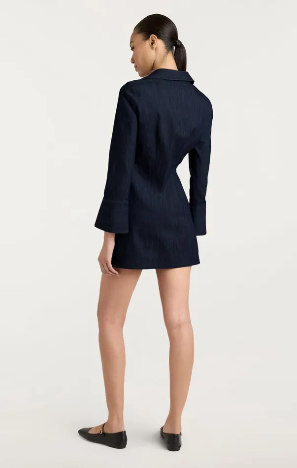 Women Mini Cinq Sept Denim Mckenna Dress Indigo