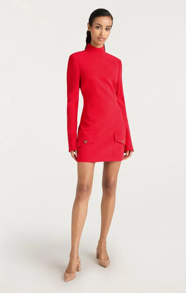 Women Mini Cinq Sept Ida Dress Cardinal