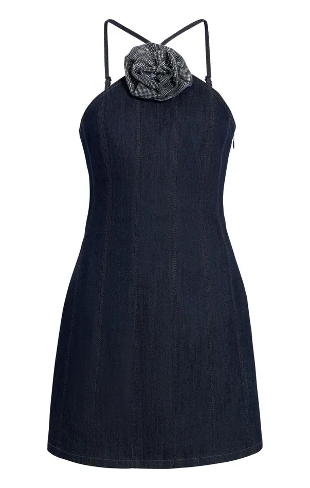 Women Mini Cinq Sept Odetta Dress Indigo