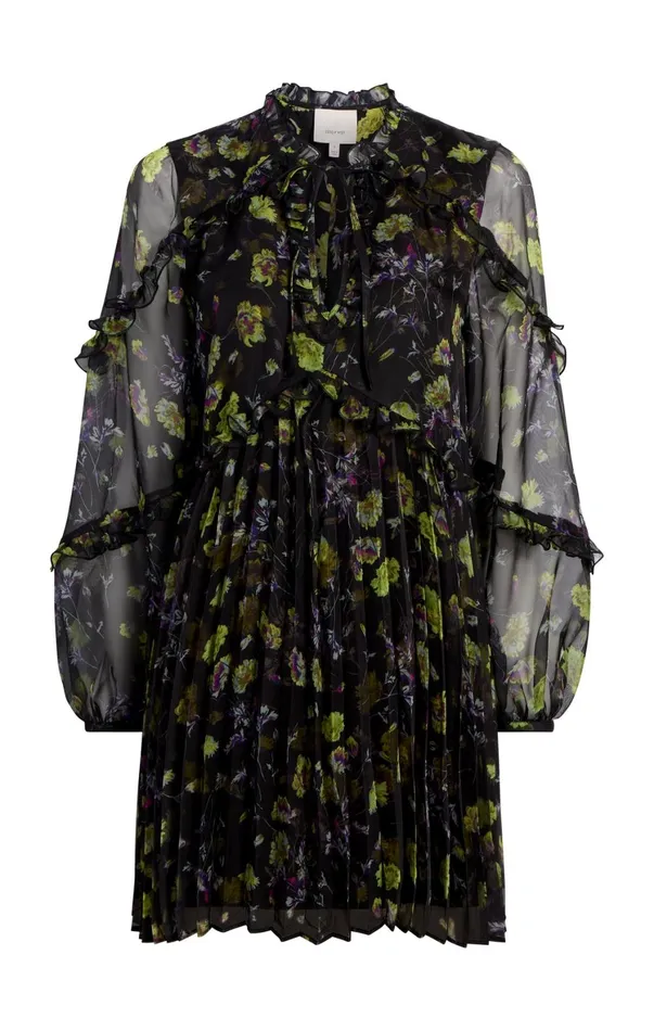Women Mini Cinq Sept Robin Dress Black Multi