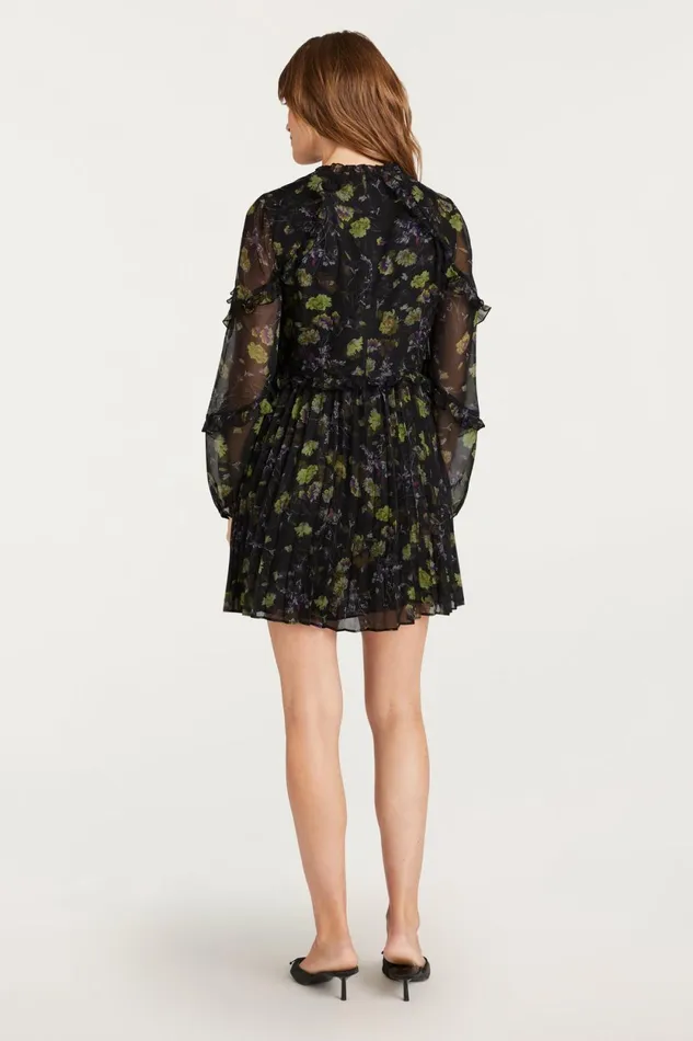 Women Mini Cinq Sept Robin Dress Black Multi