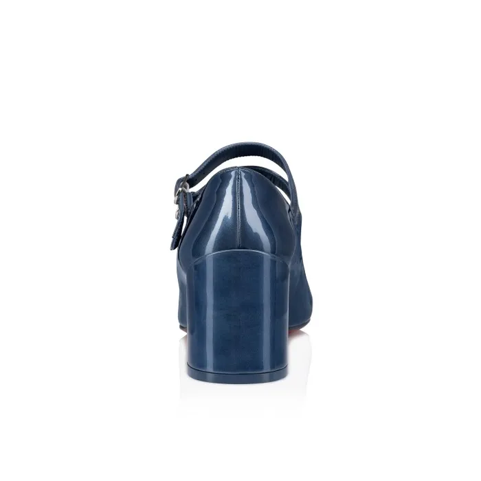 Women Miss Jane 55 Mm Mary Janes 8211 Iridescent Patent Leather 8211 Denim Christian Louboutin Pumps