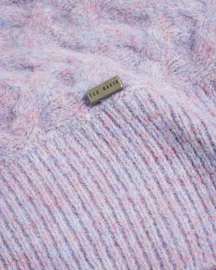 Women MORLEA 8211 Horizontal Cable Relaxed Jumper Light Purple Ted Baker Jumpers and Cardigans Women MORLEA 8211 Horizontal Cable Relaxed Jumper Light Purple Ted Baker Jumpers and Cardigans